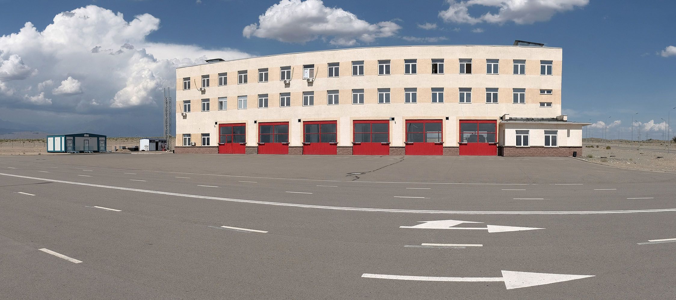 Logistic zone. Fire station