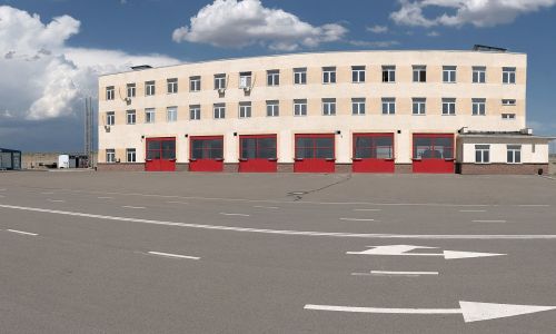 Logistic zone. Fire station