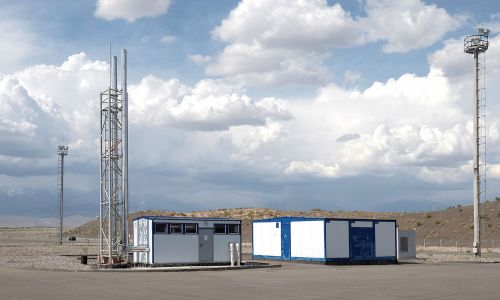 Dry port. Warehouse for temporary storage of packaged goods of 1520 mm gauge